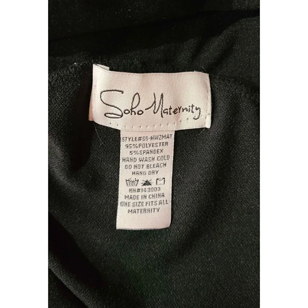 One Size Fits All Soho Maternity Black Leggings